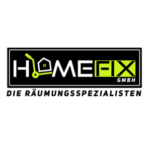 Das HomeFix GmbH Logo, Entrümpelung und Haushaltsauflösung in Hamburg